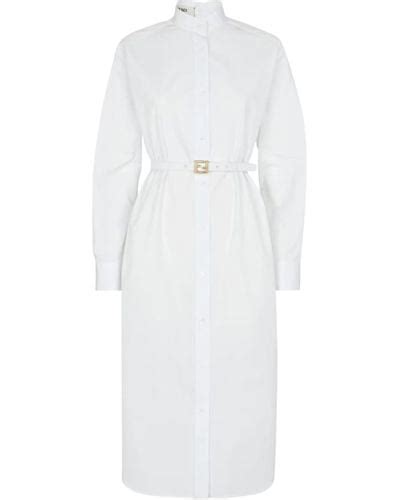 fendi 2011-12 white dress